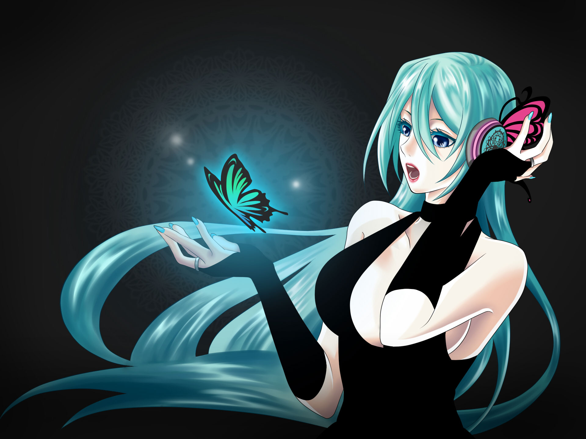 Anime Girl Butterfly