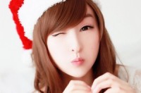 Asian Cute Girls Christmas HD Wallpaper