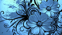 Flower arts wallpaper