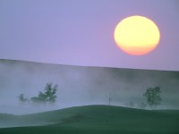 Misty Sunrise, North Dakota