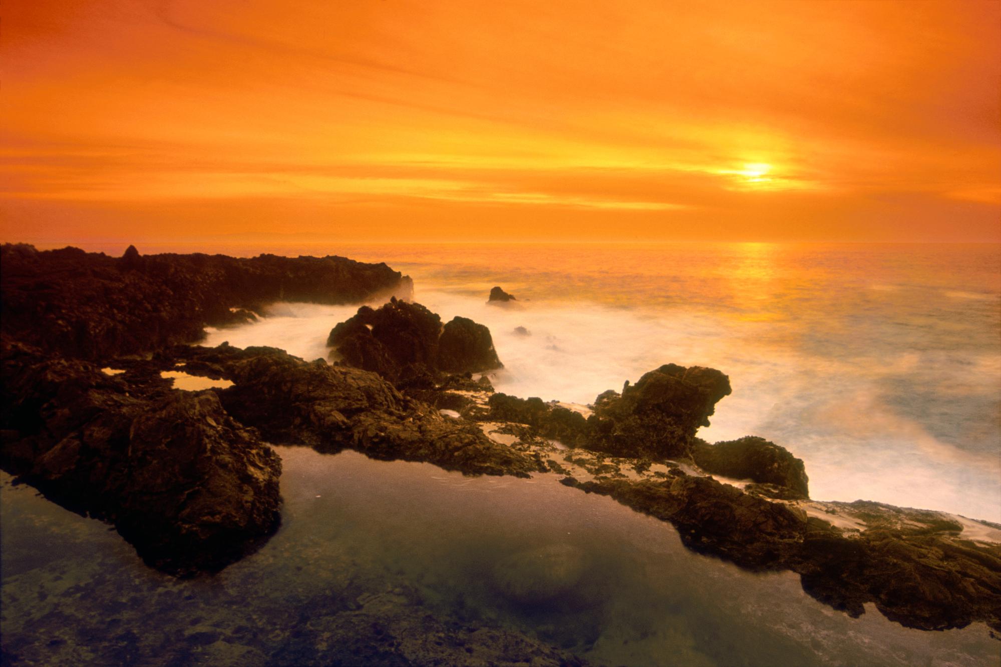 Orange Sunset, Verdes Peninsula, California