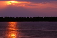 Sunset Over the Mississippi River, Arkansas